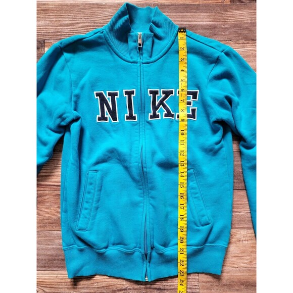 NIKE CLASSIC FLEECE TRACK JACKET WOMEN'S SIZE S SMALL BLUE 419735-430 - Picture 2 of 10